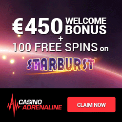 Casino Adrenaline [review] 100 free spins and €£$ 450 gratis bonus